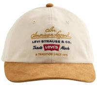 Levi's Relaxed Dad Graphic Cap for Men, Color Ecru, One Size