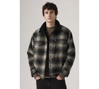 Levi's® Loose Fit Hemdjacke mit Woll-Anteil Modell 'James' in Mittelbraun, Größe M