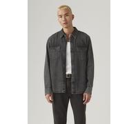 Jeanshemd LEVI'S "RELAXED FIT WESTERN", Herren, Gr. M, N-Gr, night shadow schwarz w, Denim/Jeans, Obermaterial: 100% Baumwolle, casual, relaxed fit, Langarm 1-Knopf-Manschette, Hemden, im Western-Stil