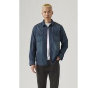 Jeanshemd LEVI'S "RELAXED FIT WESTERN", Herren, Gr. XXL, N-Gr, too good, Denim/Jeans, Obermaterial: 100% Baumwolle, relaxed fit, 1-Knopf-Manschette, Hemden Jeanshemd, im Western-Stil (39253155-XXL) to