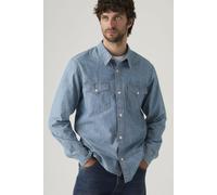 Jeanshemd LEVI'S "RELAXED FIT WESTERN", Herren, Gr. XL, N-Gr, blau dreams chambray, Denim/Jeans, Obermaterial: 100% Baumwolle, relaxed fit, 1-Knopf-Manschette, Hemden Jeanshemd, im Western-Stil (12524