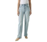 Levi's Ribcage Full Length Jeans in Blasted Stone W24-L32 Straight Fit