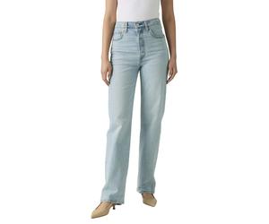 Levi's Ribcage Full Length Jeans in Blasted Stone W28-L32 Straight Fit
