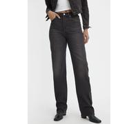 Levi's Women's Ribcage Full Length Denim Jeans, Colour Static Noise Overloa, Size 32 30