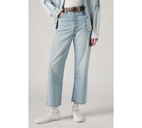 Levi's Ribcage Straight Ankle Jeans Light Indigo Größe: W31L27 | Straight Jeans Outlet | Damen | Blau
