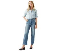 Levi's Ribcage Straight Jeans in Mittelblau mit Knöchellänge W30 / L31 Straight Fit