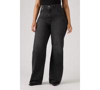 Levis Ribcage Wide Leg Jeans mit High Waist in Schwarz W31 / L30 Straight Fit