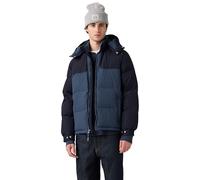 Steppjacke LEVI'S "ROCKRIDGE SHORT PUFFER", Herren, Gr. S, blau (navy blazer), Web, Obermaterial: 100% Polyamid, regular fit hüftlang, Jacken, Winterjacke (87628230-S) navy blazer