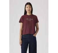 T-Shirt LEVI'S "GRAPHIC CLASSIC T", Damen, Gr. M (38), levi's script tawny, Single Jersey, Obermaterial: 100% Baumwolle, figurumspielend hüftlang, Rundhals, Shirts T-Shirt, Glitzerne Applikation (5858