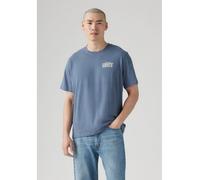 Levi's® Relaxed Fit T-Shirt mit Label-Print in Rauchblau, Größe M