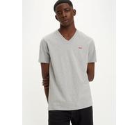 Levi's Herren Original Housemark V-Neck T-Shirt, Mid Tone Grey Heather, S