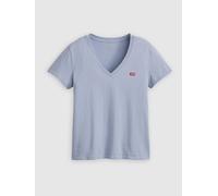 V-Shirt LEVI'S "Perfect Tee", Damen, Gr. S (36), lse_chest hit cliff, Jersey, Obermaterial: 100% Baumwolle, Basic, figurbetont hüftlang, V-Ausschnitt, abgesteppte Kante, Shirts, mit kleinem Batwing- L