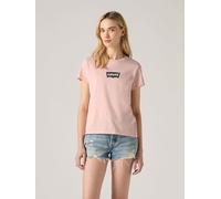 T-Shirt LEVI'S "LSE THE PERFECT TEE", Damen, Gr. S (36), schwarz (lse baby schwarz bw pe), Jersey, Obermaterial: 100% Baumwolle, bedruckt, figurumspielend hüftlang, Rundhals, Shirts T-Shirt, mit Logo