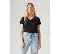 Levi's Damen Boxy Vneck Tee T-Shirt, Caviar SLUB, XS