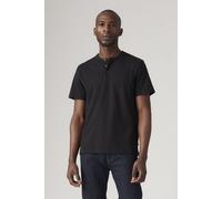 Levi's Short Sleeve Housemark Henley Black Größe: M | Basic T-Shirts Outlet | Herren | Schwarz
