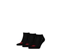 Levi's Sneaker Socken Unisex 3er Pack, Schwarz, 39/42