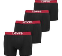 Levi's® SOLID BASIC BRIEF 4P Herren Boxershorts, schwarz, größe L