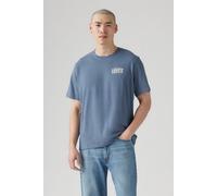 Levi's® Relaxed Fit T-Shirt mit Label-Print in Rauchblau, Größe M