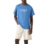 Levi's Ss Relaxed Fit Tee Serif Logo Dutch Blue Größe: XXL | Bedruckte T-Shirts Outlet | Herren | Blau