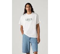 Levi's Ss Relaxed Fit Tee Serif Logo White Graphic Größe: XL | Bedruckte T-Shirts Outlet | Herren | Weiß