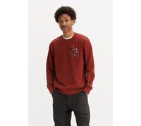 Sweatshirt mit Label-Patches S men Bordeaux