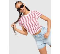 LEVI'S Stripe Slim T-Shirt - Damen, Weiss - M