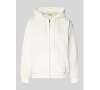 Levi's® Sweatjacke mit Reißverschluss in Offwhite, Größe L