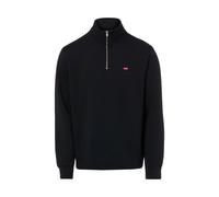 Sweatshirt LEVI'S "Sweatshirt ORIGINAL HM 1/4 ZIP 1er Pack", Herren, Gr. XXL, blau (schwarz), Obermaterial: 100% Baumwolle CO., Sweatshirts Sweatshirt (73584662-XXL) schwarz