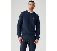 Sweatshirt LEVI'S "SWEATSHIRT NEW ORIGINAL CREW", Herren, Gr. S, blau (navy), angeraute Sweatware, Obermaterial: 100% Baumwolle, normal normal, Rundhals, Rippbündchen, Sweatshirts Sweatshirt, Innen we