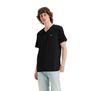 Levi's T-Shirt Housemark in Schwarz mit V-Ausschnitt S Regular Fit