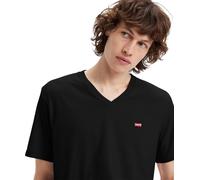 Levi's T-Shirt Housemark in Schwarz mit V-Ausschnitt XS Regular Fit
