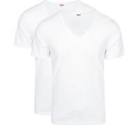 Levi's T-Shirt V-Ausschnit Weiß 2-Pack - Größe XXL Weiß XXL