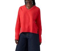 Levi's Tara Supersoft Vneck Pullover True Red
