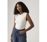 Tanktop LEVI'S "CRYSTAL RUCHED TO", Damen, Gr. XS (34), sugar swizzle, Jersey, Obermaterial: 91% Viskose, 9% Elasthan, figurbetont hüftlang, Rundhals, Tops Tanktop, mit seitlicher Raffung (43713703-XS