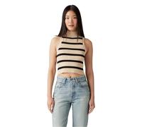 Levis - "Tulip" Kurzes Top für Damen, Hoch geschnitten, Ärmellos (Creme) EU 42 / UK 14