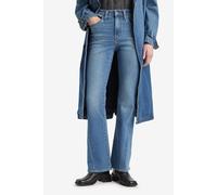 Bootcut-Jeans LEVI'S "TWISTED 725 BOOTCUT", Damen, Gr. 27, Länge 32, blau (ot flashback), Denim/Jeans, Obermaterial: 80% Baumwolle, 19% Polyester, 1% Elasthan, bootcut fit lang, Jeans Bootcut-Jeans (6