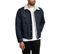 Kurzjacke LEVI'S "SHERPA", Herren, Gr. XXL, give it a rinse sher, Denim/Jeans, Obermaterial: 100% Baumwolle, 1-Knopf-Manschette mit Druckknopf, Jacken, mit Sherpa Fütterung (62558758-XXL) give it a ri