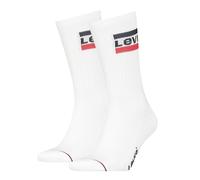 Levi's Unisex Crew Socks, White, 43/46