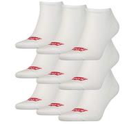 LEVIS Unisex-Adult Levi's Low Cut Batwing Logo Multipack 9 Pack Casual Sock, White, 39/42