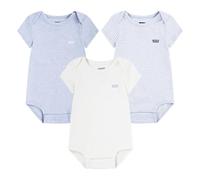 Levi's Unisex Baby LVN 3PK BODYSUIT SET 6EK340 Abgestimmte Outfits, EGRET, 9M