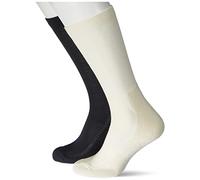 Levi's Unisex Footie Crew Sock 2er Pack, Black Marshmellow, 43-46