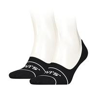 Levi's Unisex Footie Socken, Schwarz, 35/38 (2er Pack)