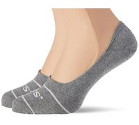 Levi's Unisex Footie Socks, Grey, 35/38