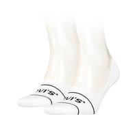 Levi's Unisex Footie Socks, White, 35/38