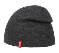 Levi's Unisex Otis Beanie Strickmütze, Grau (Dark Grey), Medium (Herstellergröße: S/M)