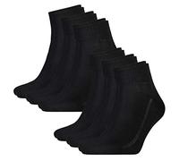 Levis® Unisex Quarter 168SF MID CUT 6er Pack 35-38 39-42 43-46, Größe:35/38, Farbe:Jet Black (884)