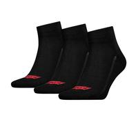 Levi's Unisex Quarter Socks, Black, 39/42