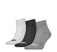 Levi's Unisex Quarter Socks, Grey, 43/46