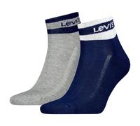 Levi's Unisex Quarter Socken, Marineblau/Grau, 43/46