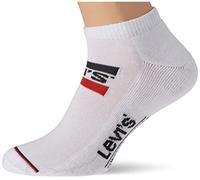 Levi's Unisex Sneaker Socks, White, 35/38